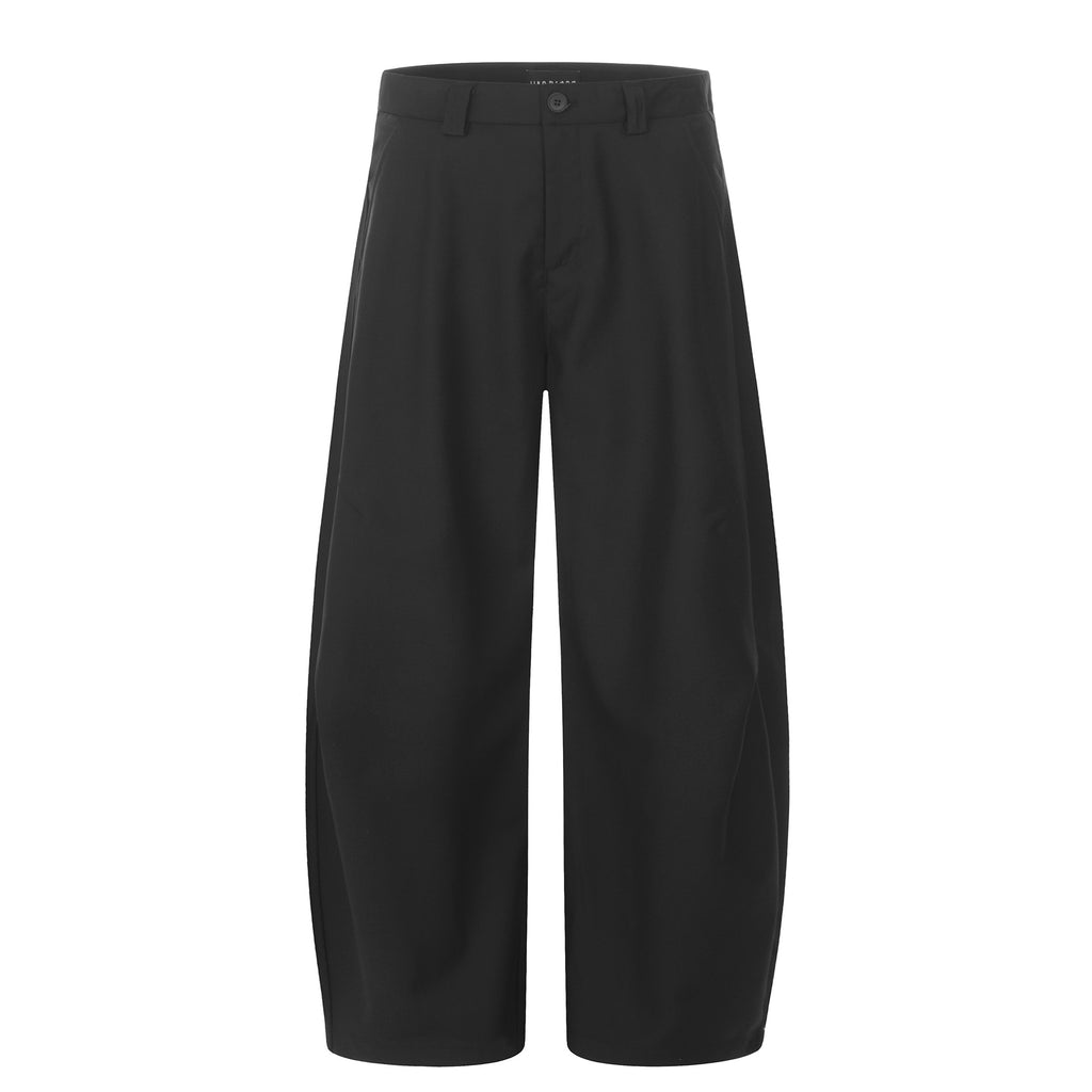 11KN Vintage Pleated Loose Straight Wide Leg Casual Pants