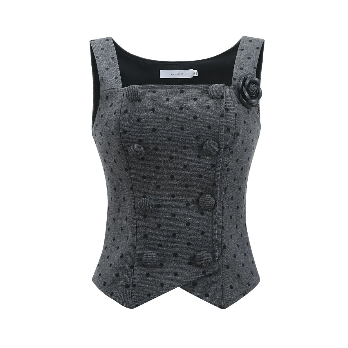 Barb Chill Woolen Suit Polka Dot Vest Casual Trousers Three-piece Set