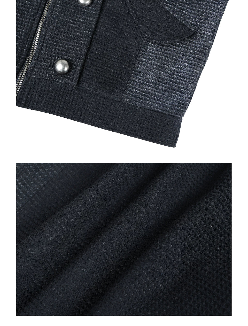 TZ Stand-up Collar Waffle Without Jacket