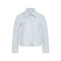 Wildberry Cropped Straight-Leg Leather Jacket
