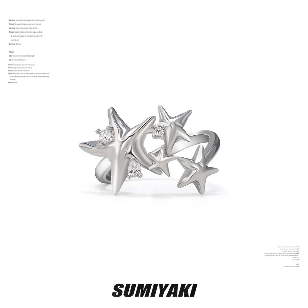 SUMIYAKI Gold-Plated Celestial Star Ring