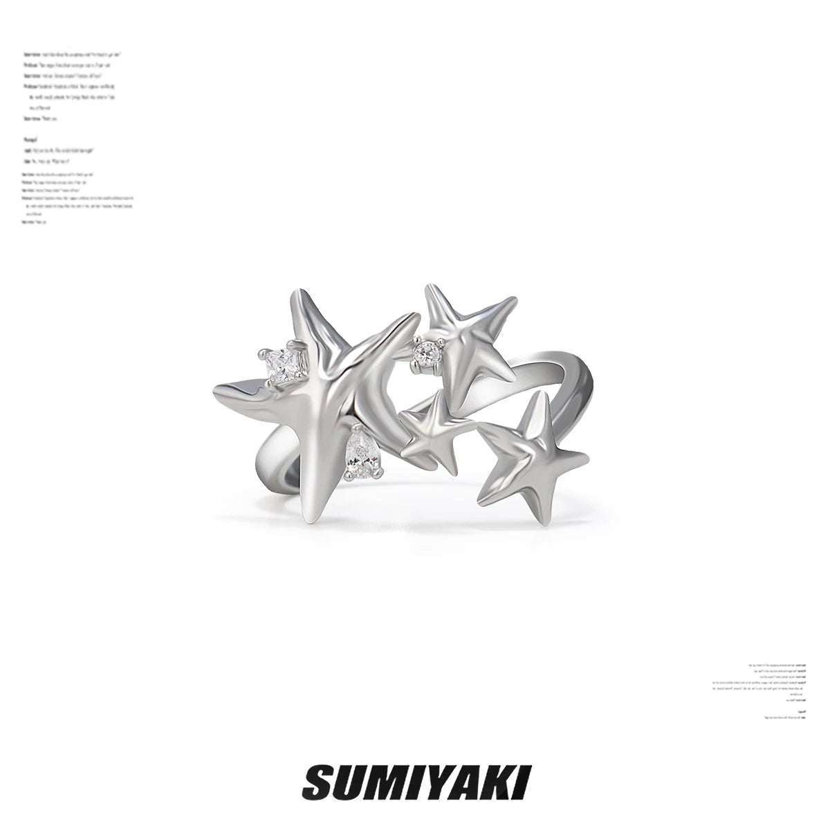 SUMIYAKI Gold-Plated Celestial Star Ring