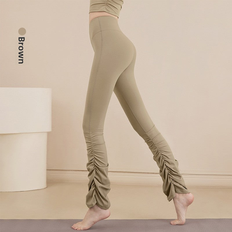 TIANQINGSE Stacked Pants, Bootcut Sports Fitness Yoga Pants