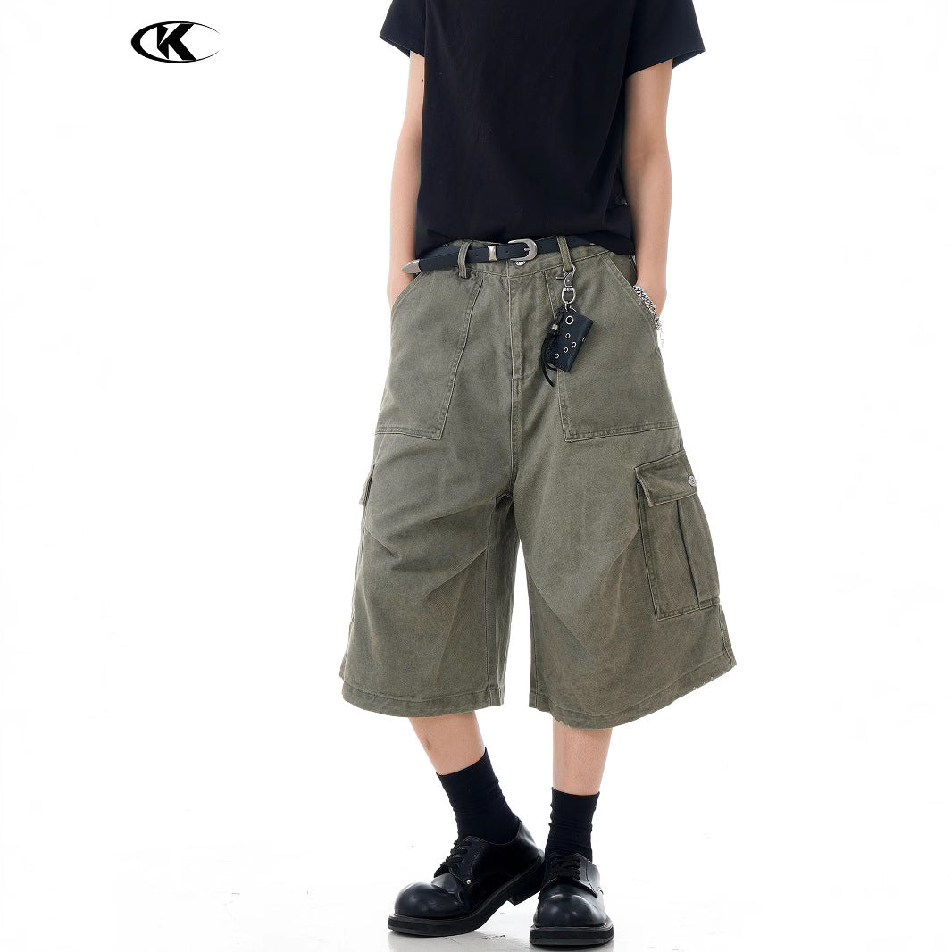 11KN Retro Multi-Pocket Cargo Shorts