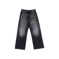 KONOOT Casual Wash Straight Loose Jeans