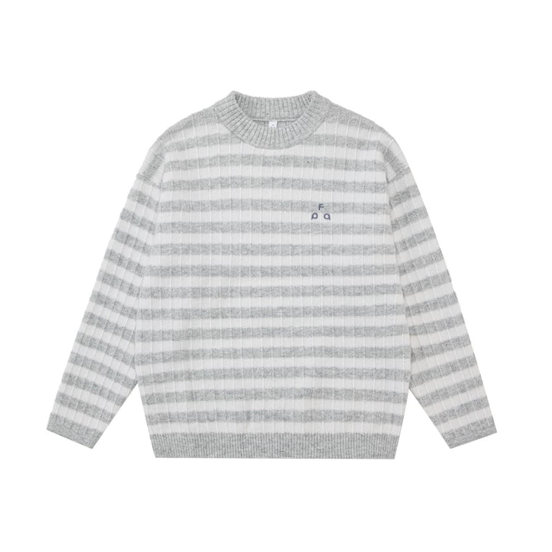 FPA Striped Crewneck Knit Sweater