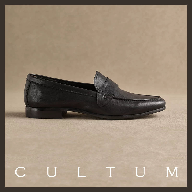 CULTUM Washed Leather Slip-On Loafer