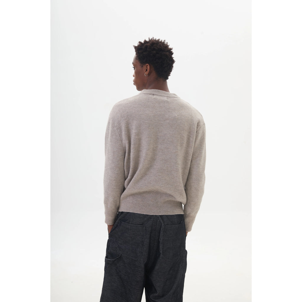 Anniehall Neckline Long Thread Sweater Knitted Sweater