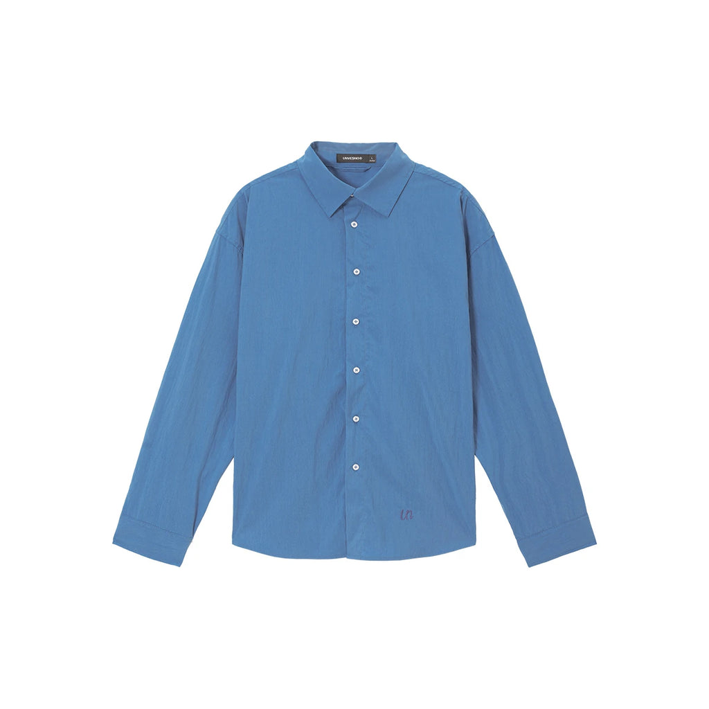 Unvesno Relaxed Washed Lyocell Long-Sleeve Shirt