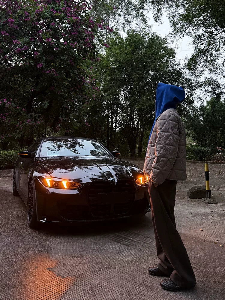 ZOZOFOREST Rhombus Regenerative Cotton Jacket Liner Jacket