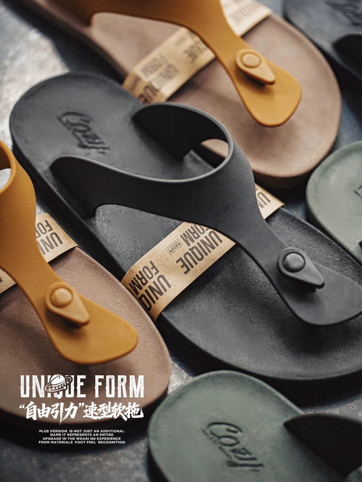 MADEN Rubber Toe-Post Flip-Flop