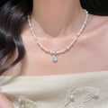 LIDAYE Sugar Bubble Pearl Pendant Choker Necklace