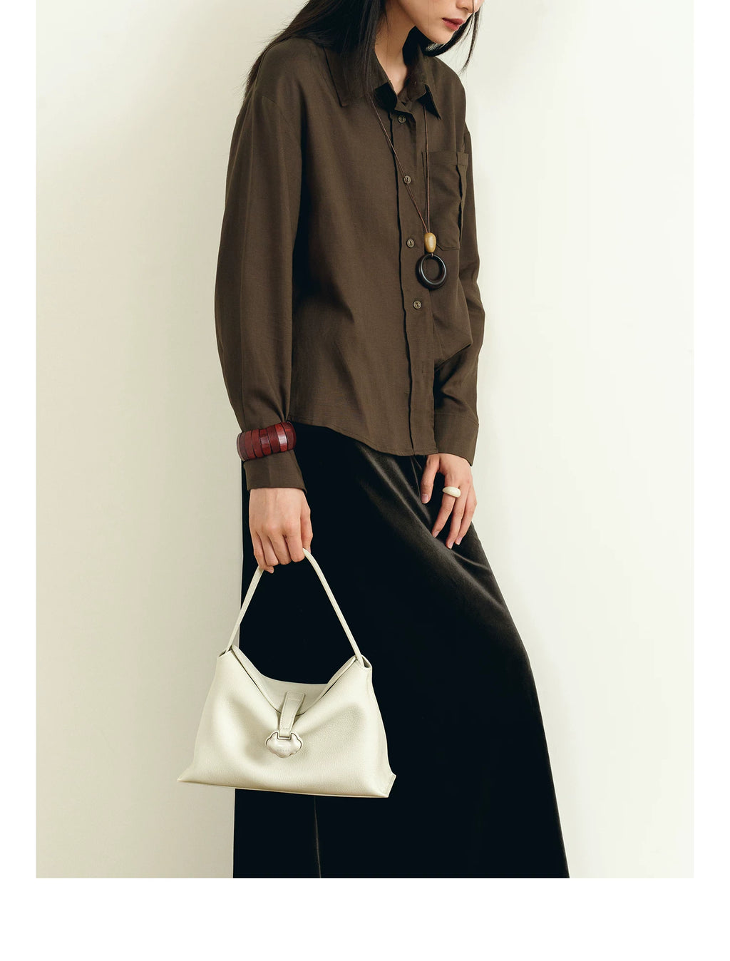 LOSEA First-layer Cowhide Shoulder Bag