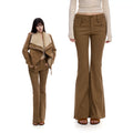 WITHMIN Low-rise Straight Tube Slim and Drape Jeans