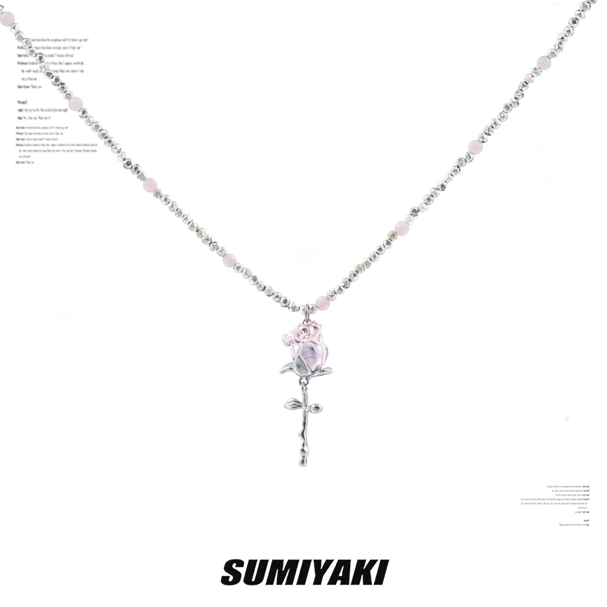 SUMIYAKI Beaded Color Matching Necklace Lock