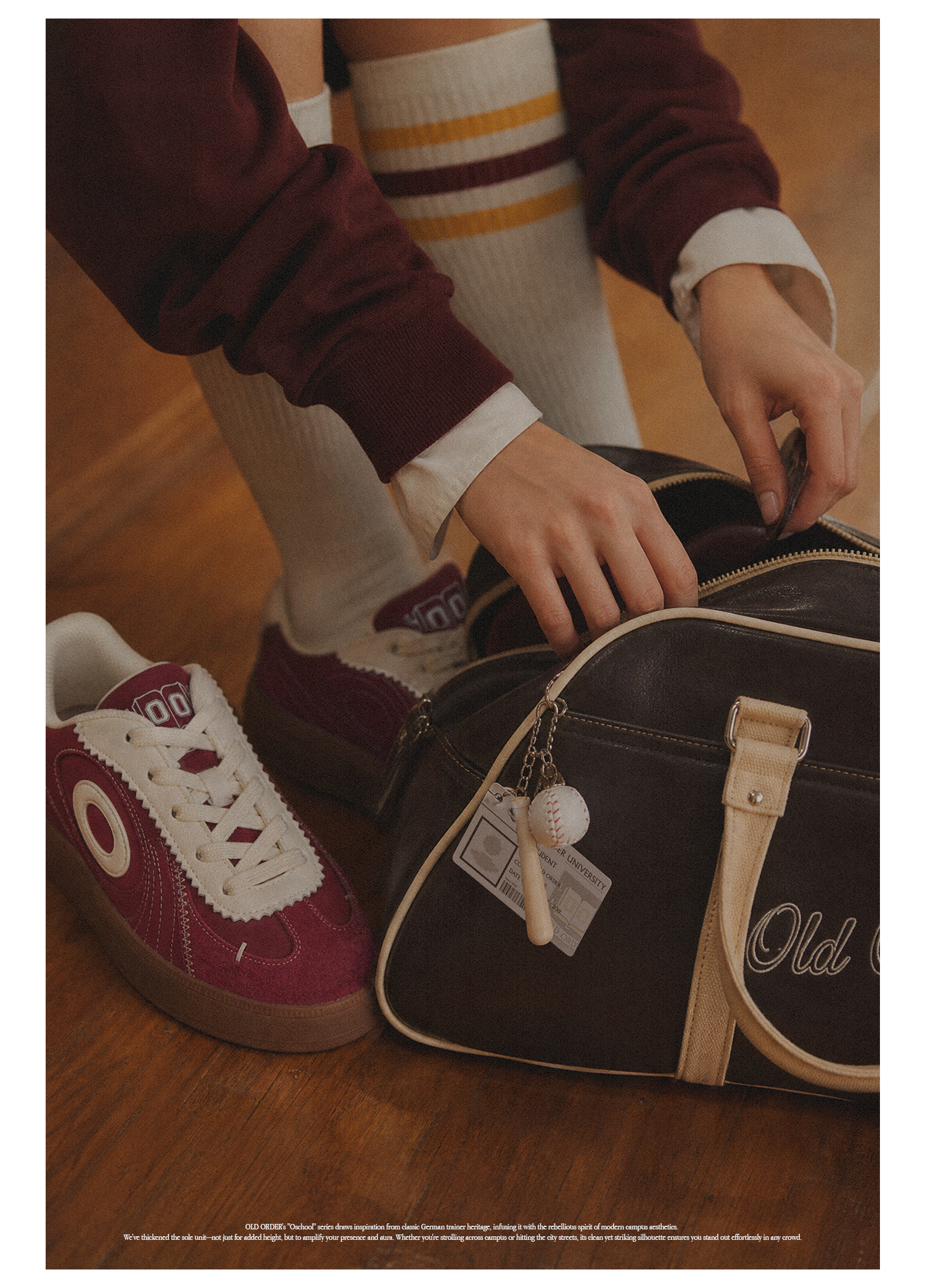 OLD ORDER Suede Thick Sole Retro Training Sneaker