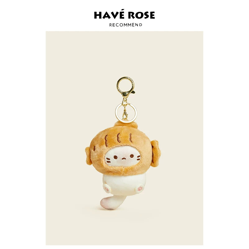 HAVEROSE Plush Cat Backpack Charm