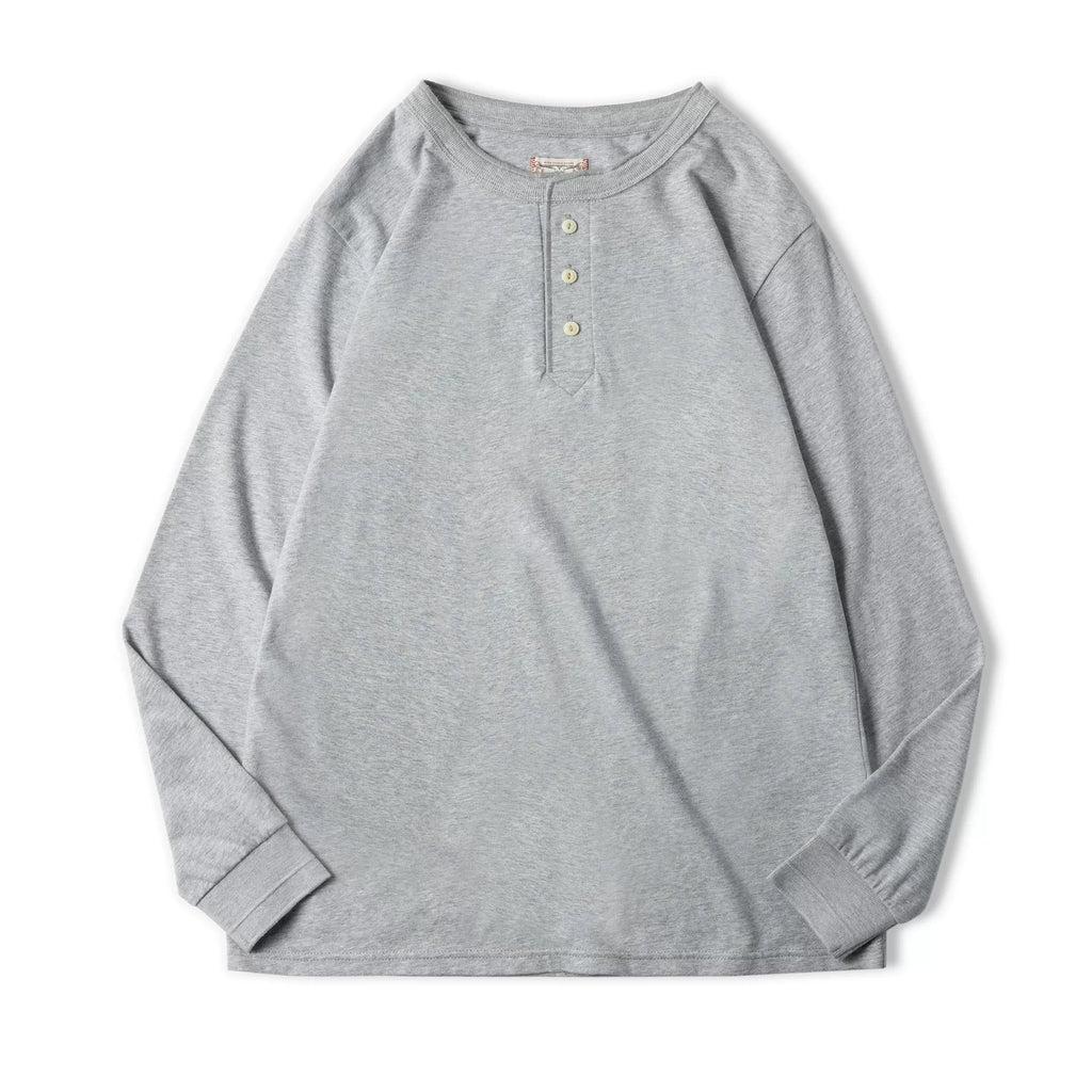 Madden retro long-sleeved Henry shirt
