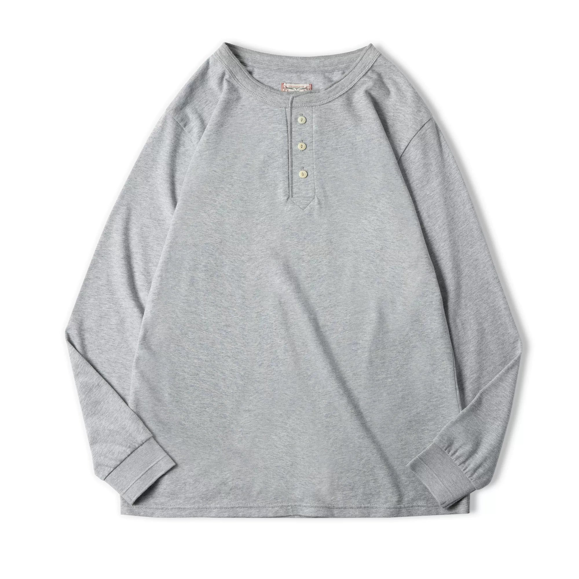 Madden retro long-sleeved Henry shirt