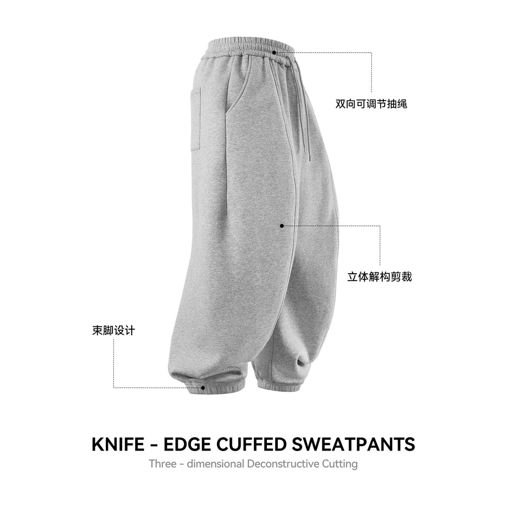 Inflation Fleece Tapered Wide-Leg Sweatpants
