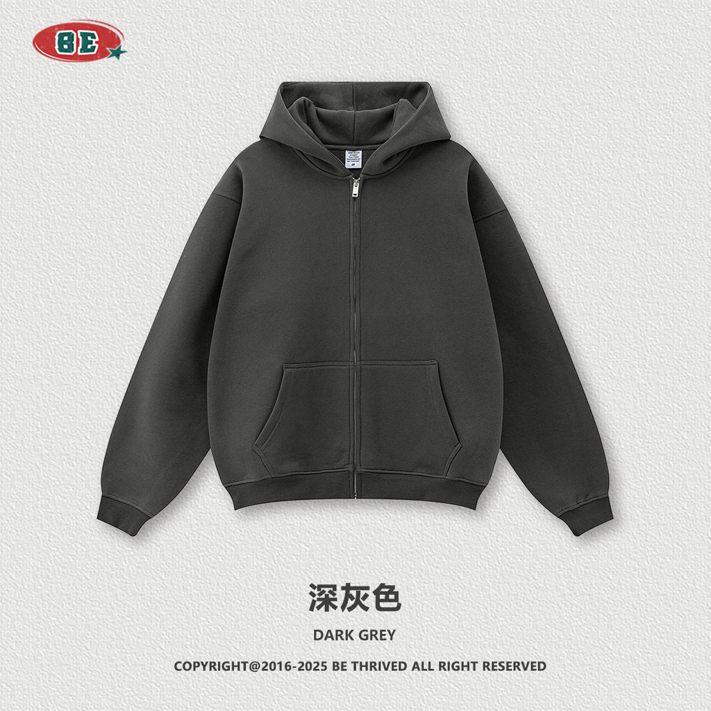 BE THRIVED Fleece Zip-Up Hoodie & Jogger Set