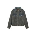 Anniehall Custom Dyed Washed Rust Denim Jacket
