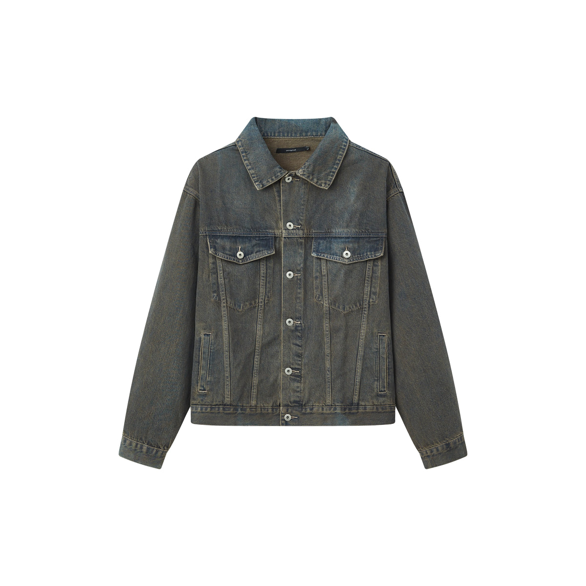 Anniehall Custom Dyed Washed Rust Denim Jacket