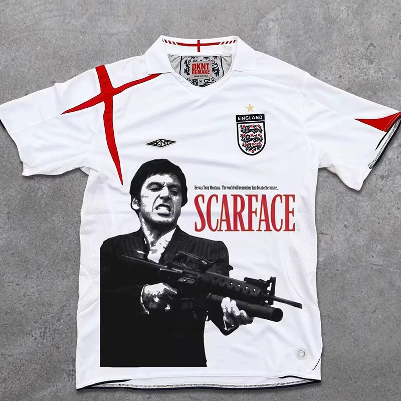 REMAKE England Portrait Print Nuo Football Short Sleeve