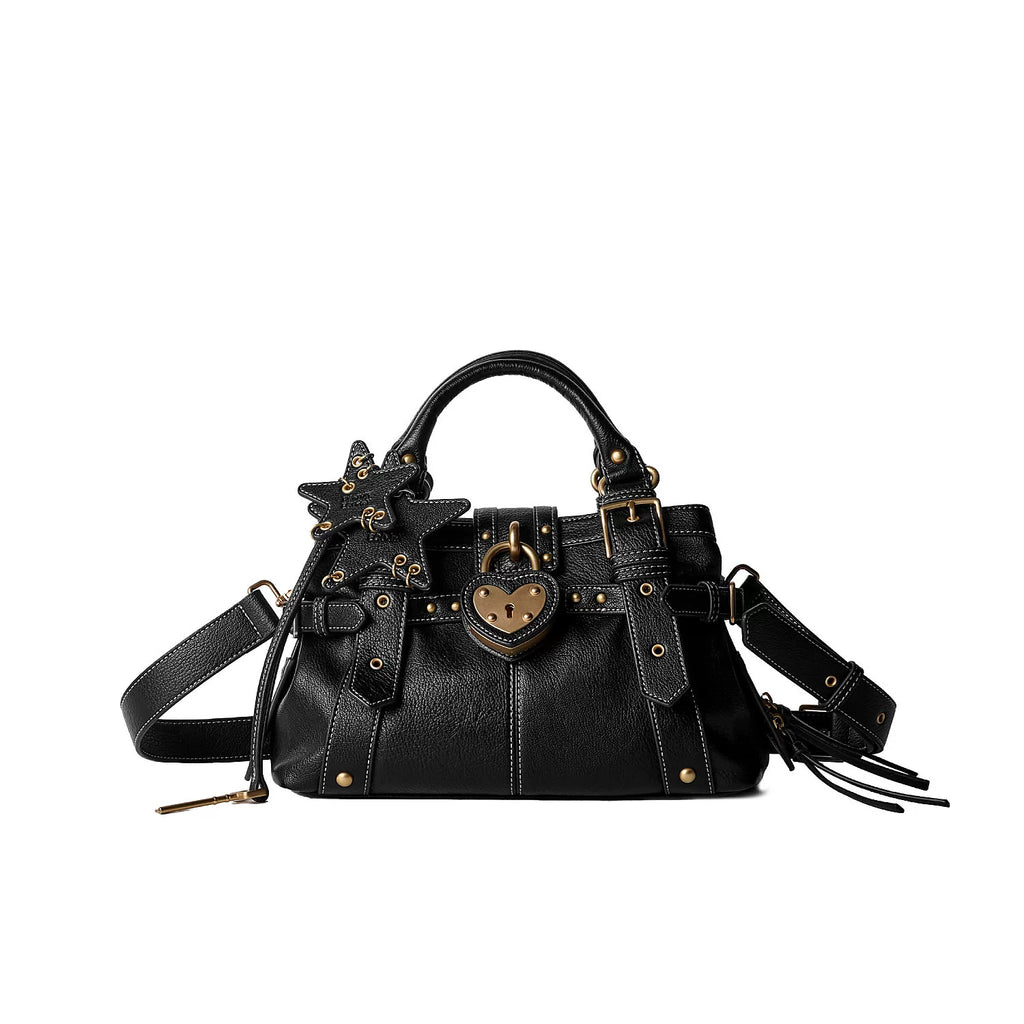 ECODAY Croc-Embossed Faux Leather Zip-Top Shoulder Bag