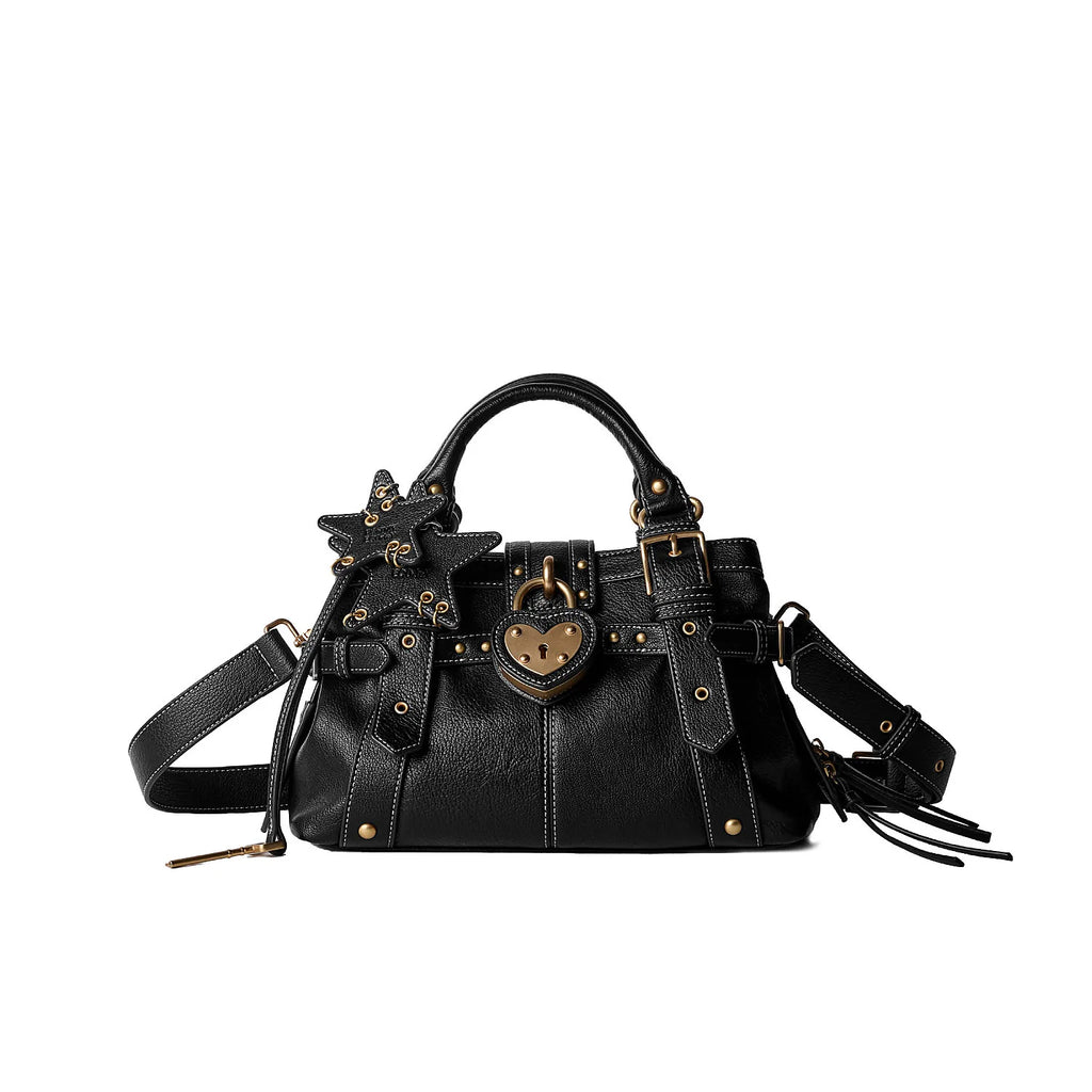 ECODAY Caramel Faux Leather Zip-Top Mini Square Shoulder Bag