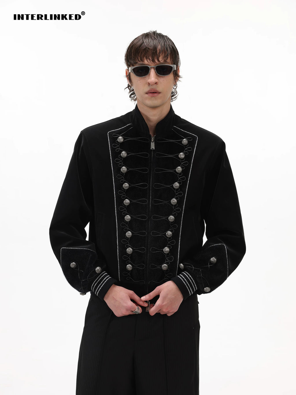 INTERLINKED Zhang Rui Court Style Double-Breasted Napoleon Jacket