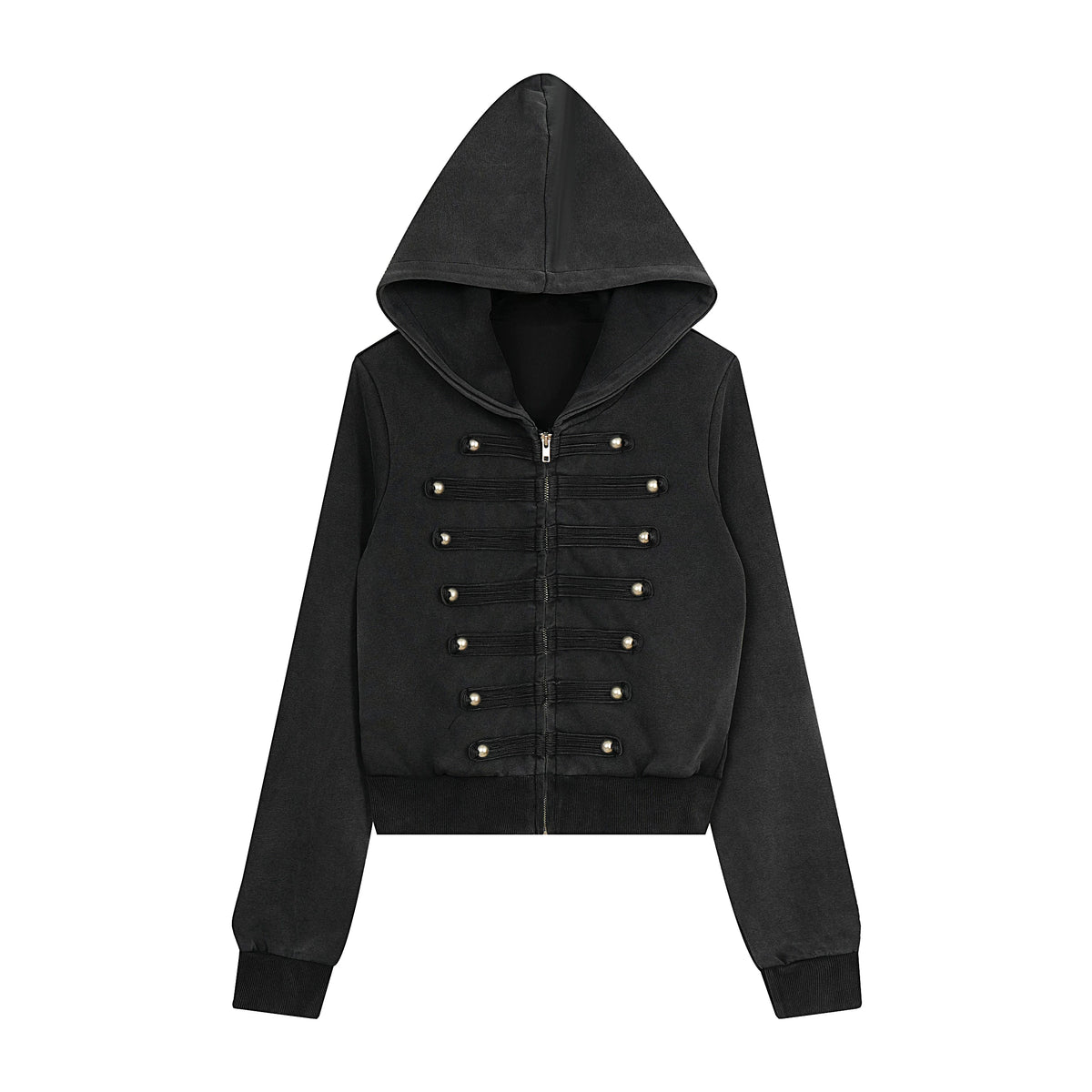 KISMETS Rose Double-Breasted Cropped Knit Jacket