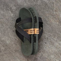 MADEN Unique Form Rubber Cross-Strap Flip-Flop