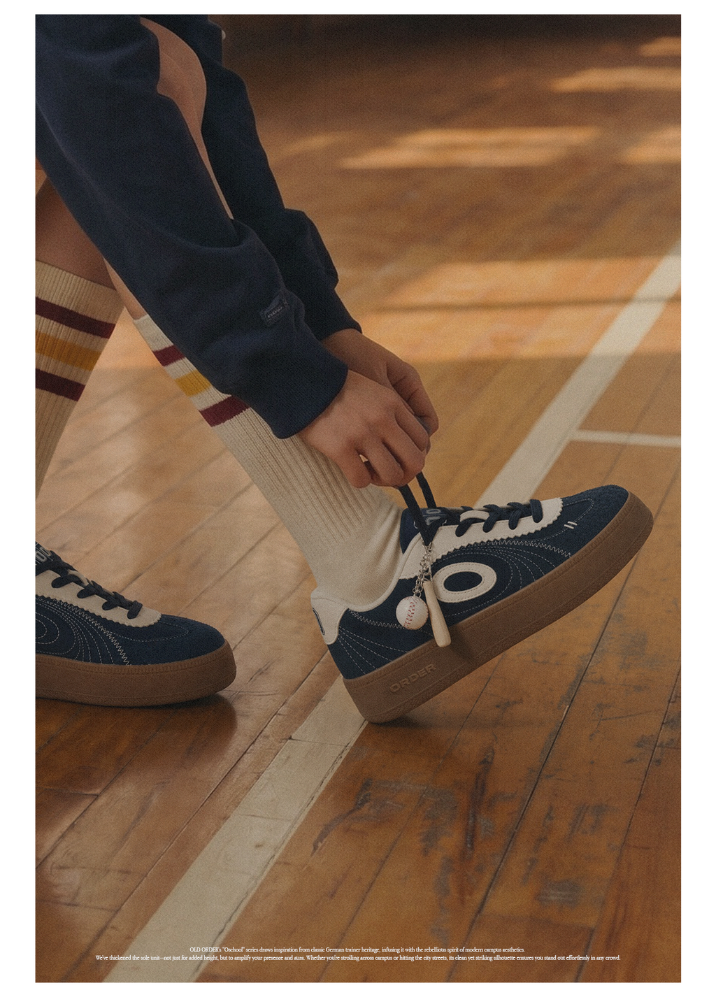OLD ORDER Turbo Lite Yale Blue Thick Sole Dad Shoe