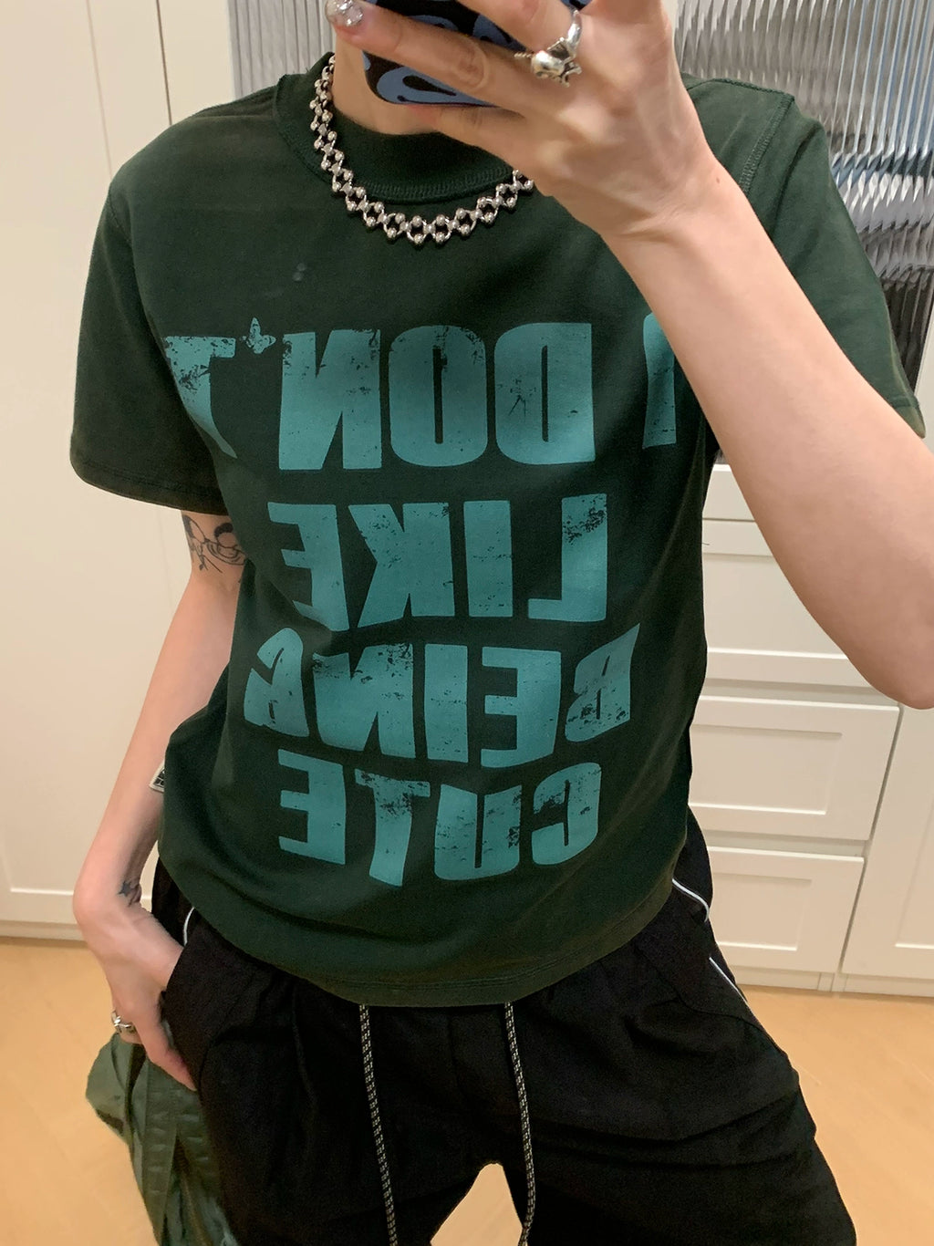 MMBBT Letter Print Short Tee
