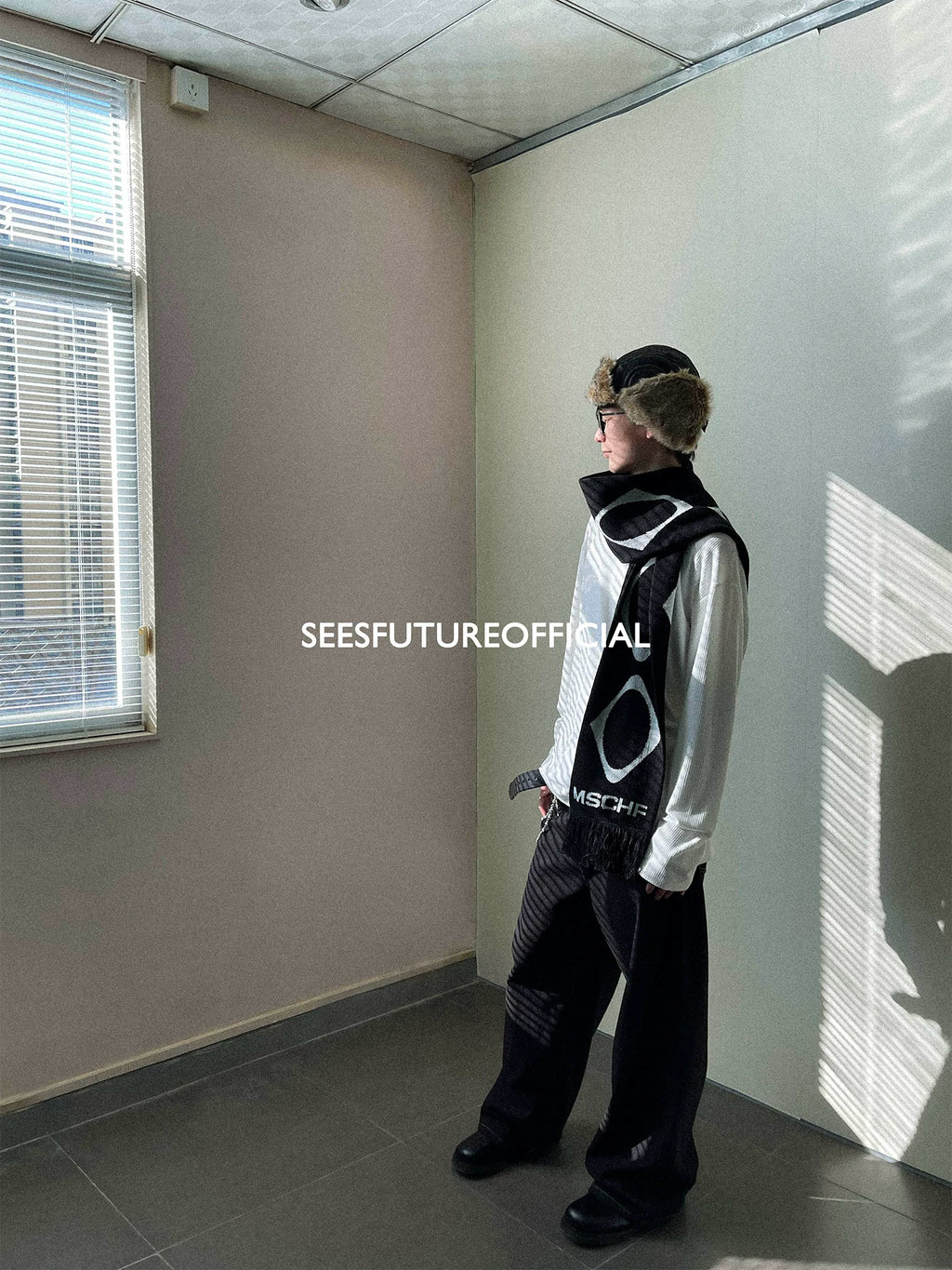 Seesfuture Retro Straight Versatile Wide Leg Pants