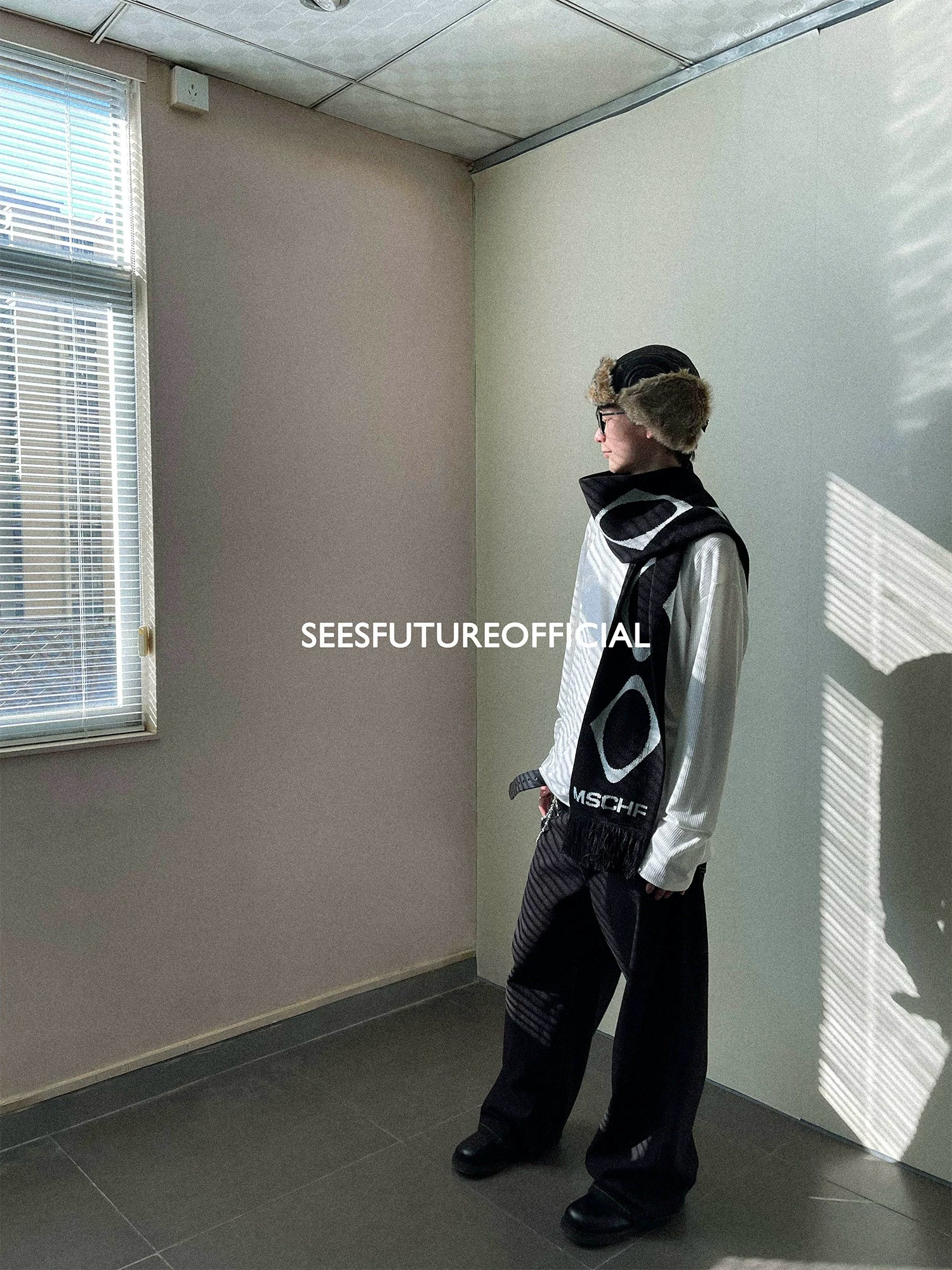 Seesfuture Retro Straight Versatile Wide Leg Pants