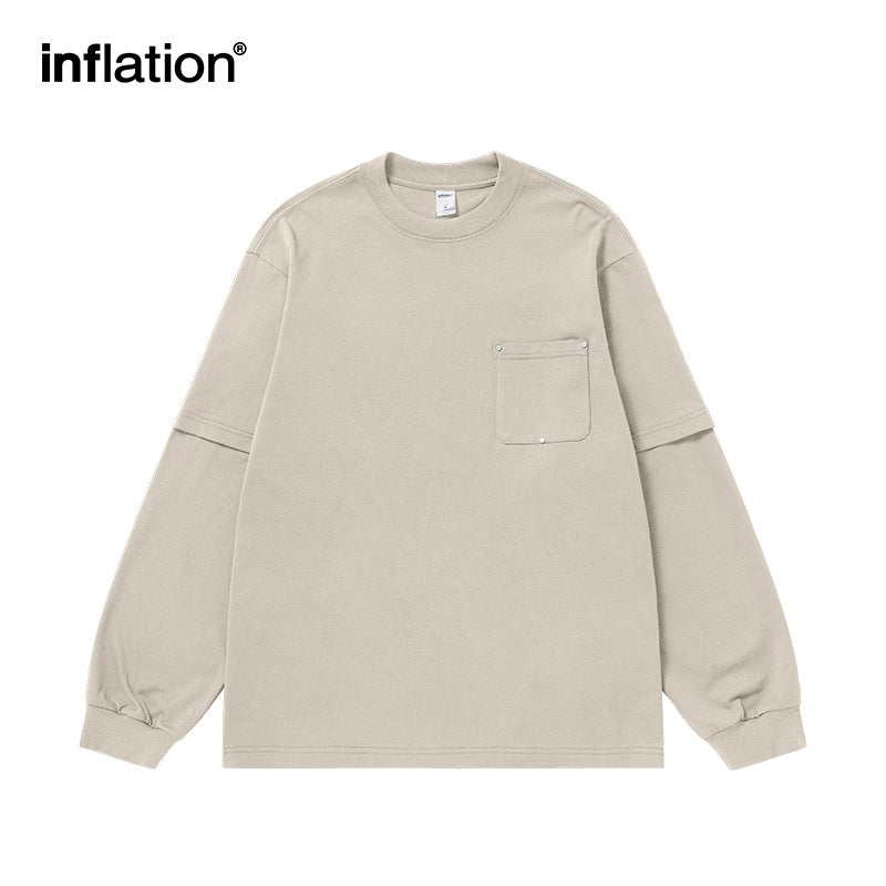 INF Heavy fake two-piece long sleeve Tee