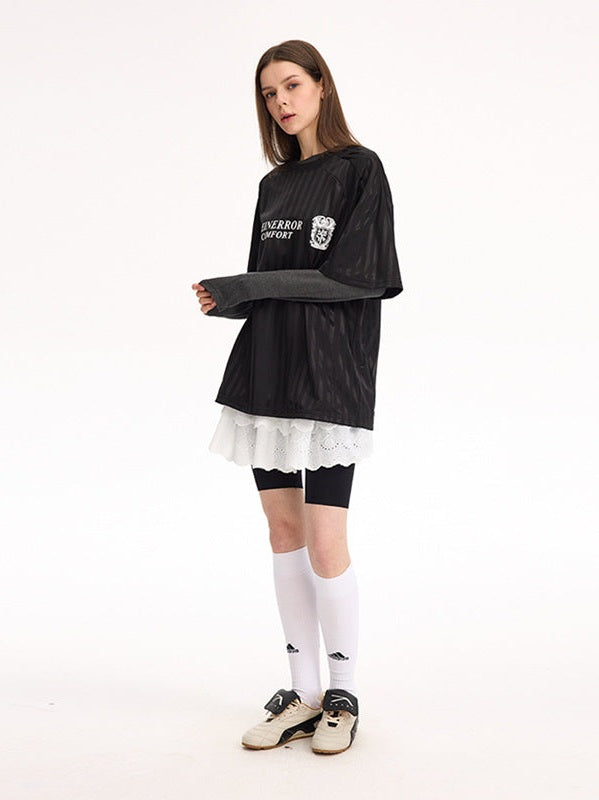 UNF striped retro jersey Tee