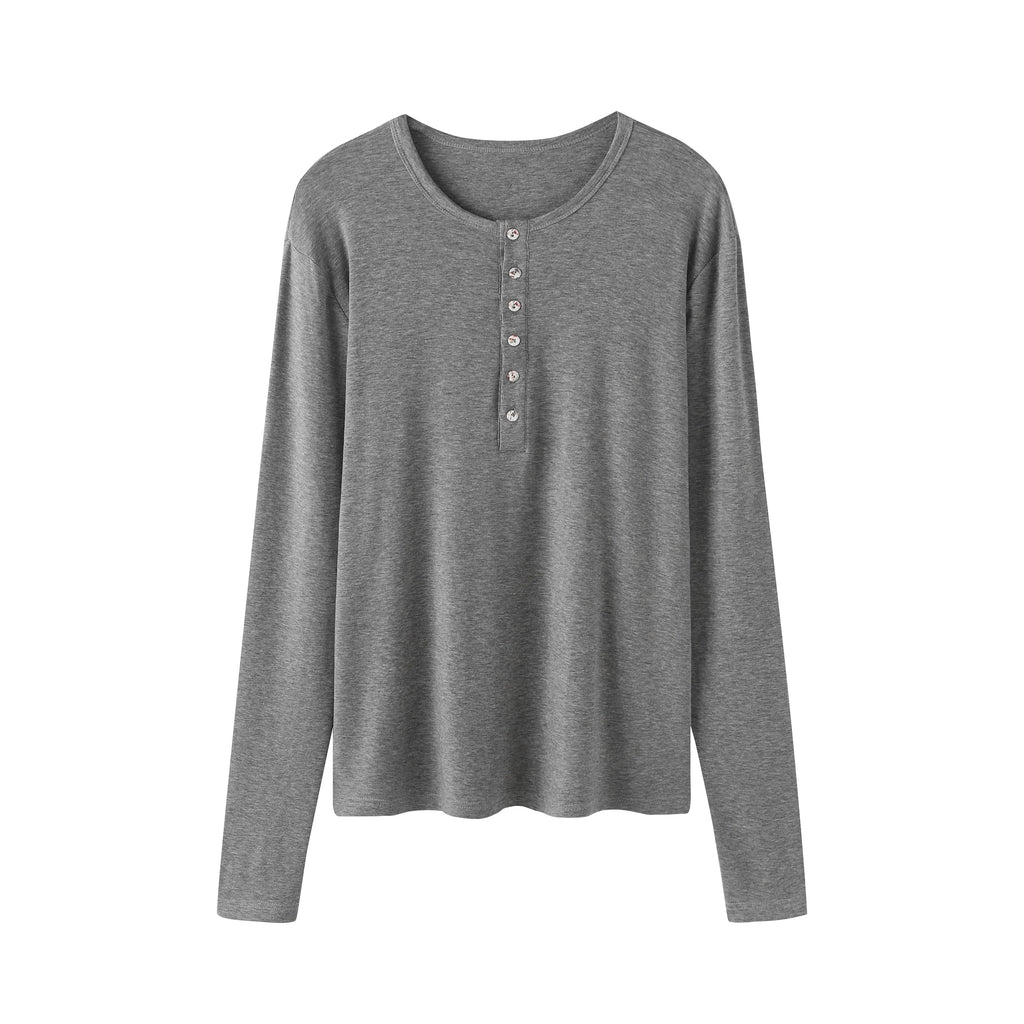 DIMC Tencel Wool Slim-Fit Long-Sleeve Tee