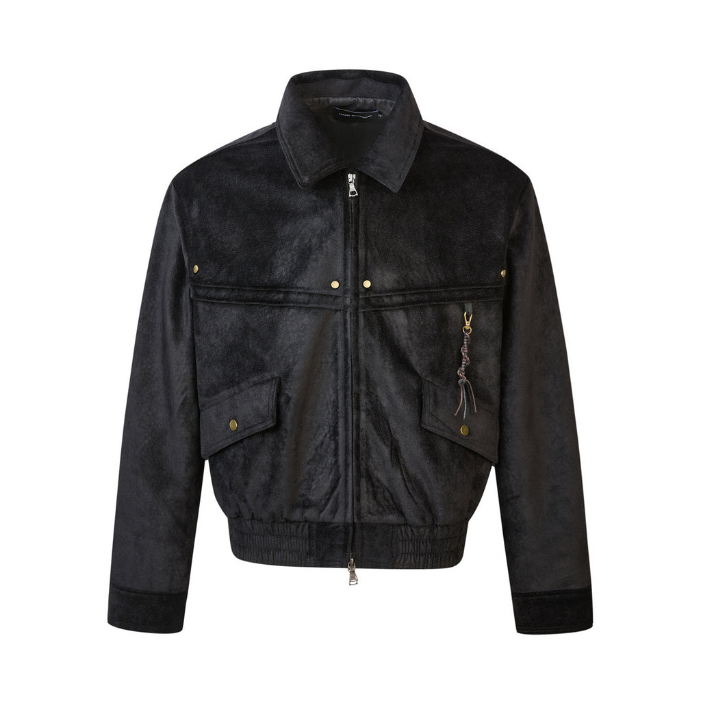EME Retro Fleece Casual Lapel Jacket