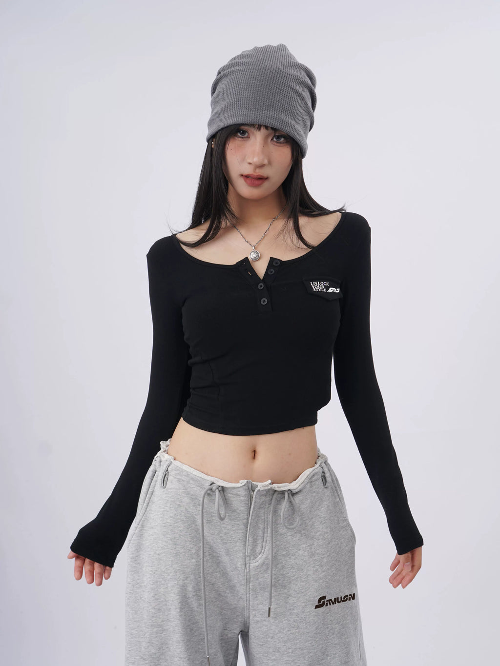 SAMUSAN Slim and Thin Versatile Short Long Sleeves