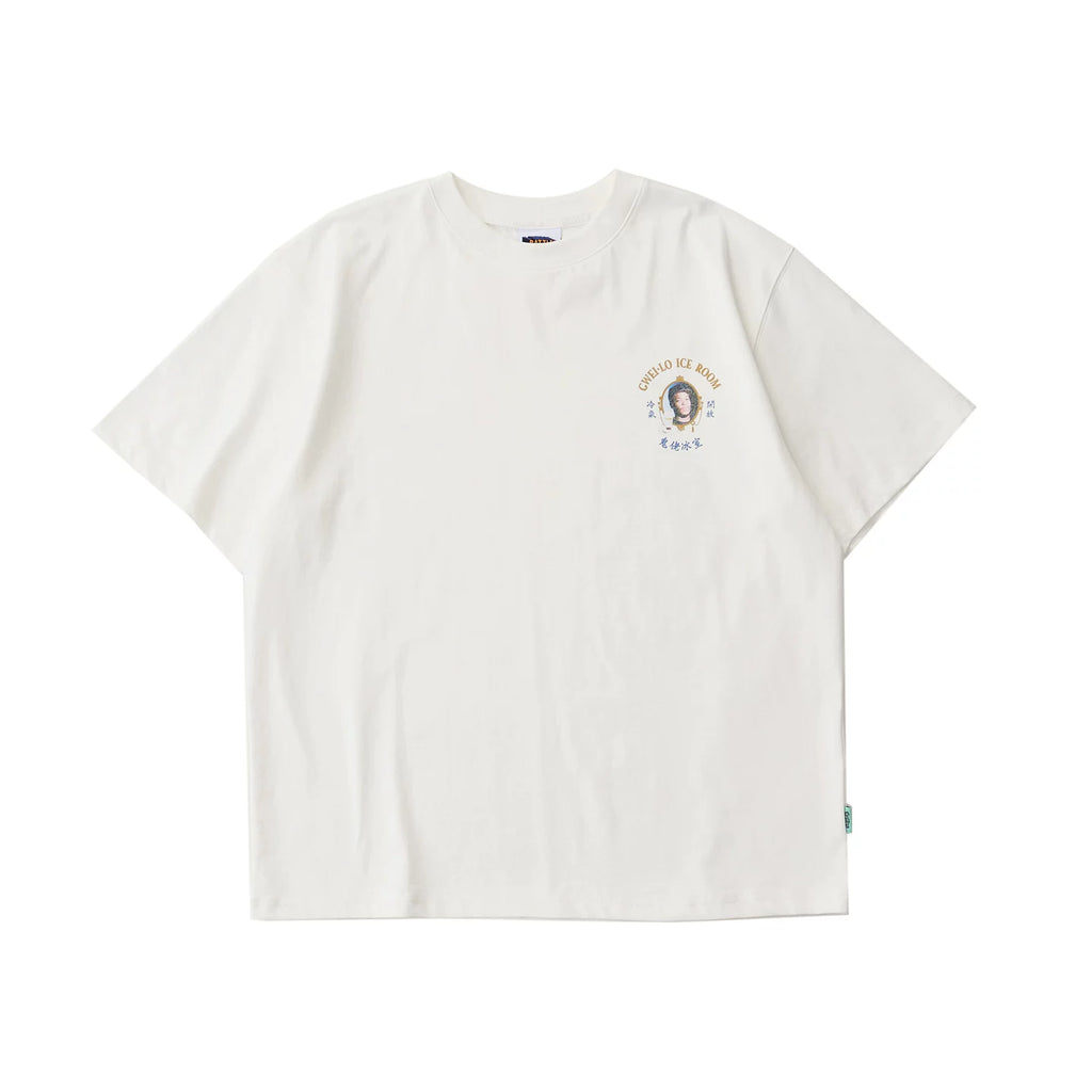 Battles Ghost Guy Ice Room 260g Breathable Loose Tee