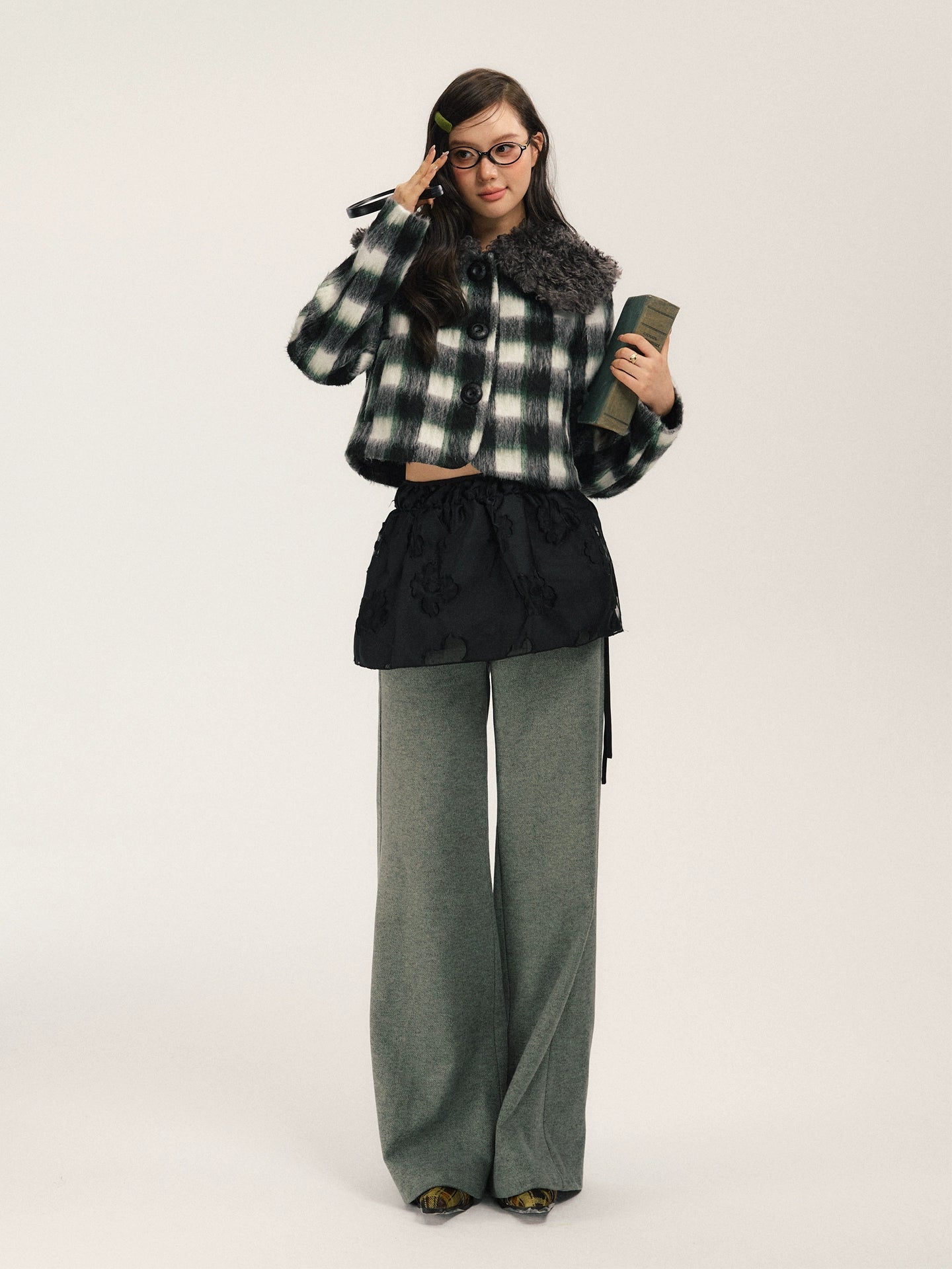 SASSY MOODY Skirt Butt Curtain Double Puffy Skirt