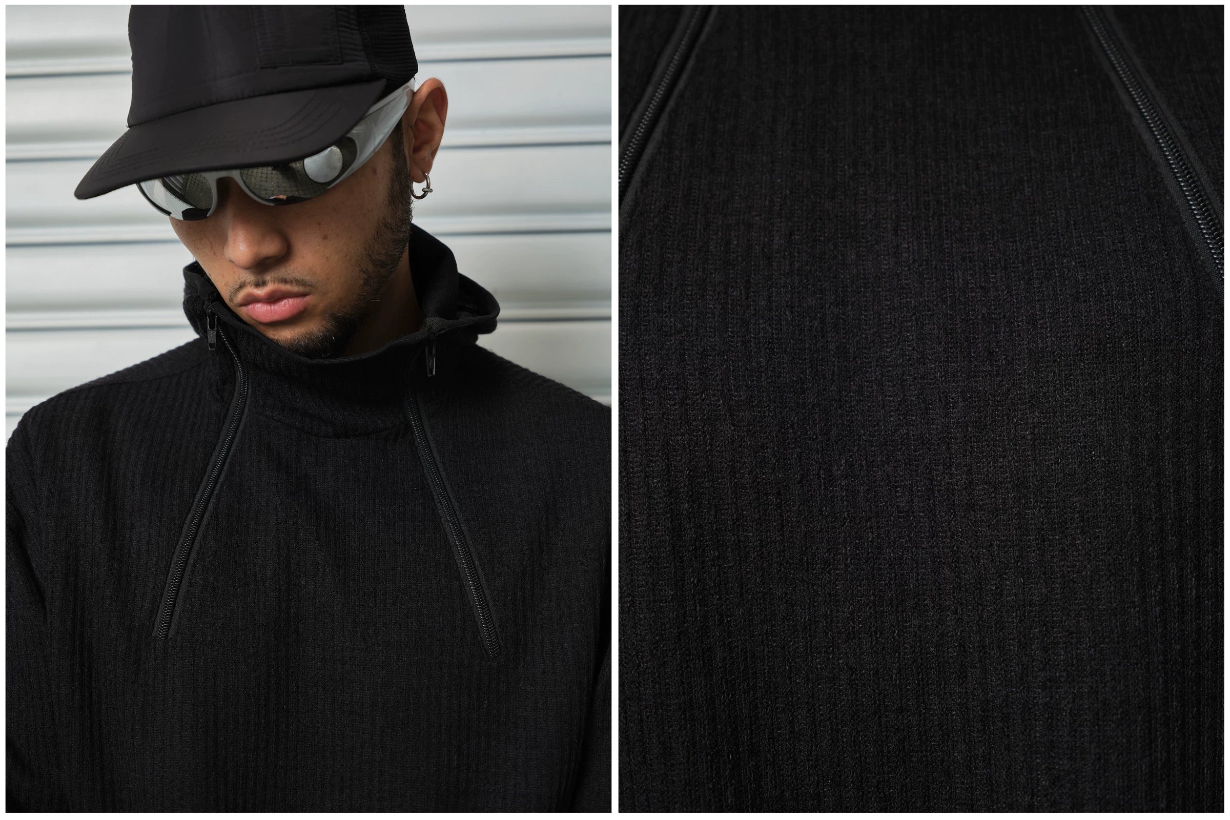 ComicTree Casual Double Zip Bottom Hooded Sweater