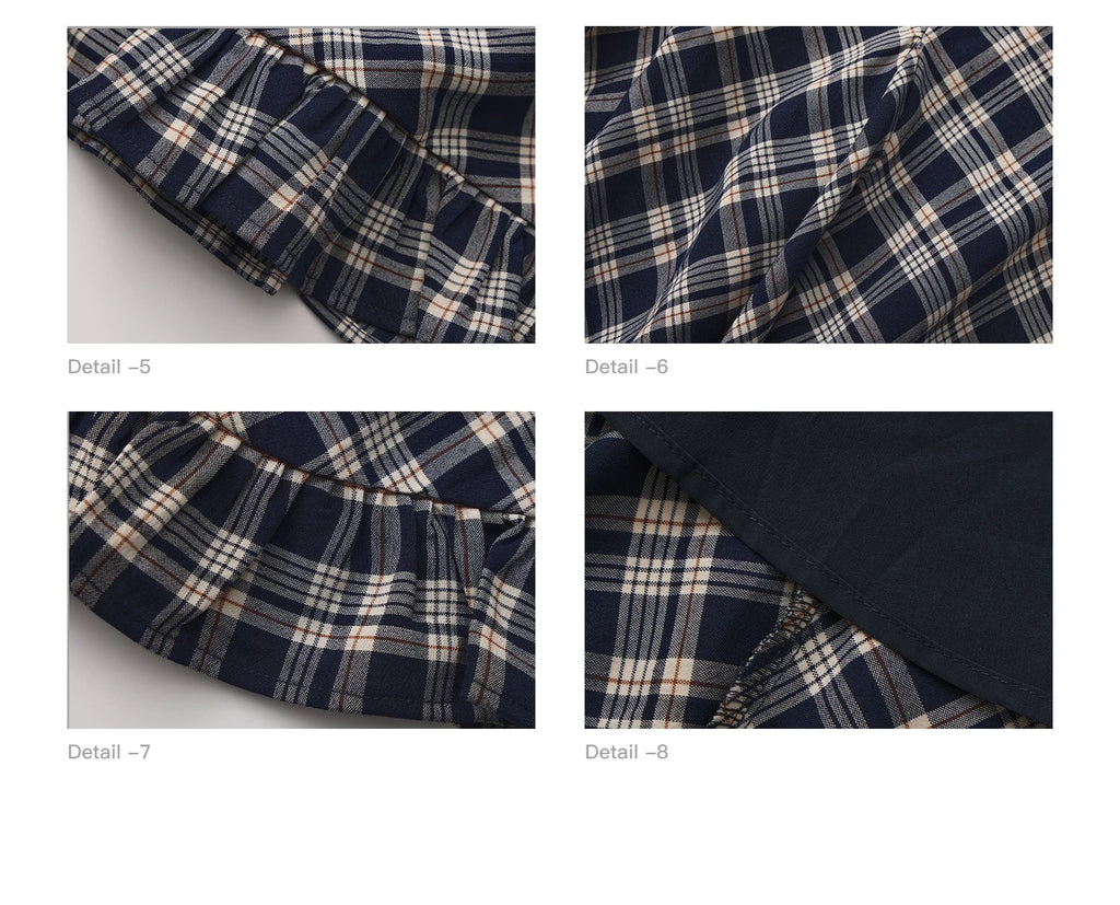 LULUSWINGS Vintage College Plaid A-shaped Skirt