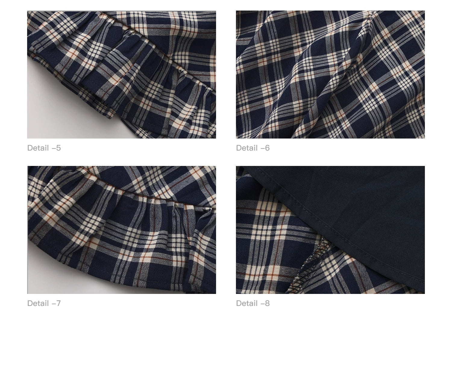 LULUSWINGS Vintage College Plaid A-shaped Skirt