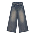KANO Retro Rivet High-Waist Wide-Leg Jeans