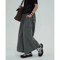 STILLYOU Vintage Versatile Tooling Double Pocket Skirt