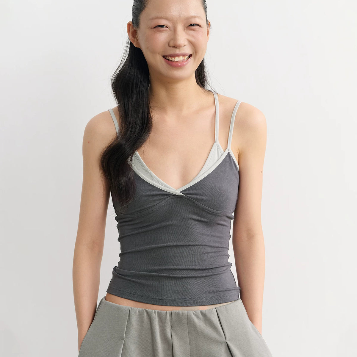 LINY LIBERTY 26SS Layered Slim Camisole Top